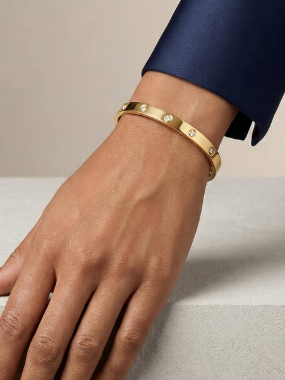 Bracelet 18K Gold Plated Steel